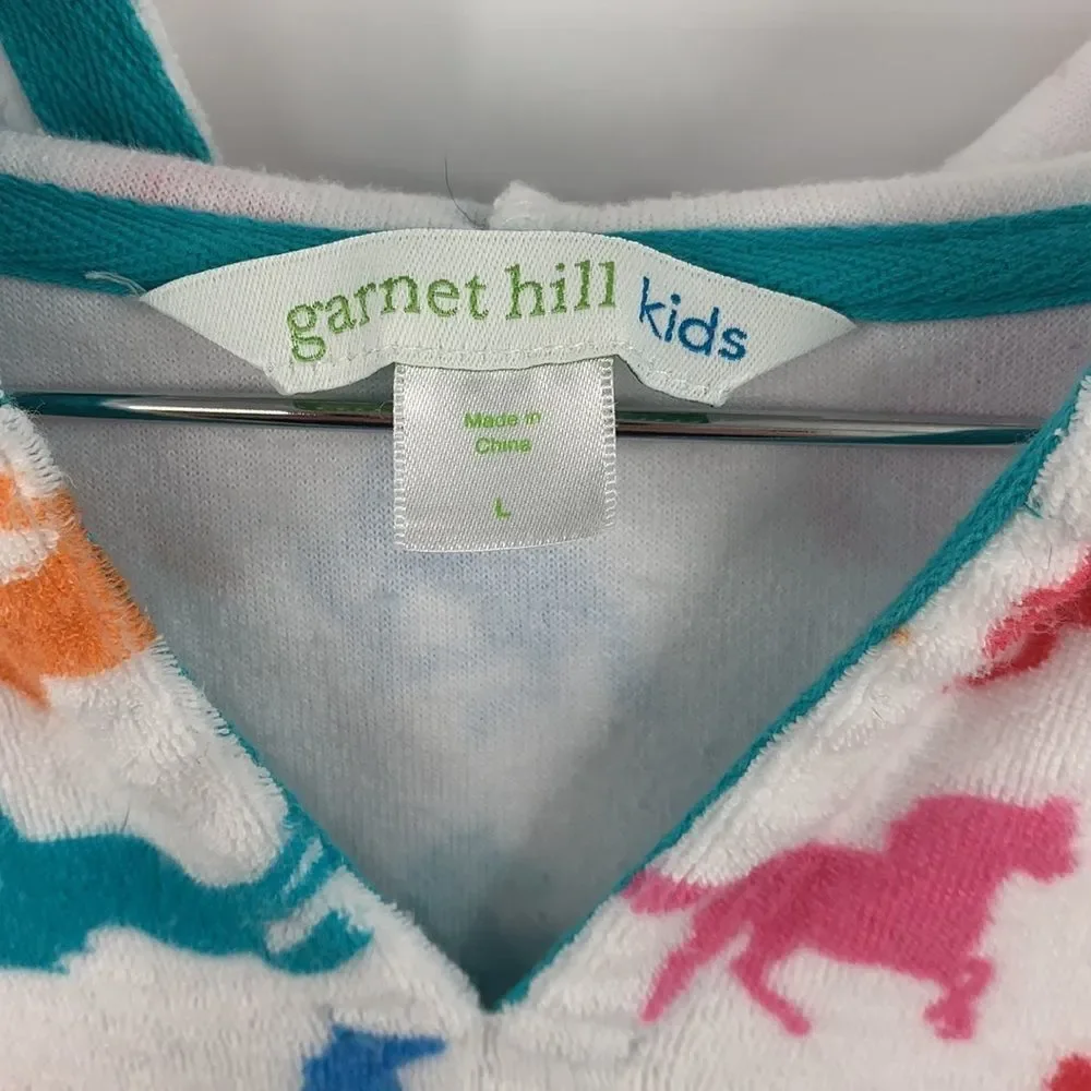Garnet‎ Hill Unicorn Terrycloth Swim Coverup Sz L